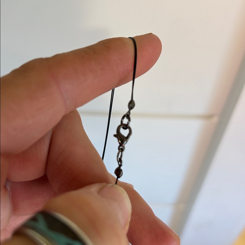 Elegant Black Oil Slick Beaded Necklace View 3